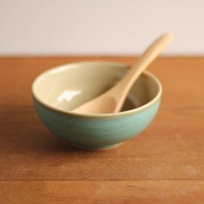 【益子燒︱茶碗3.8"】~ 青瓷釉