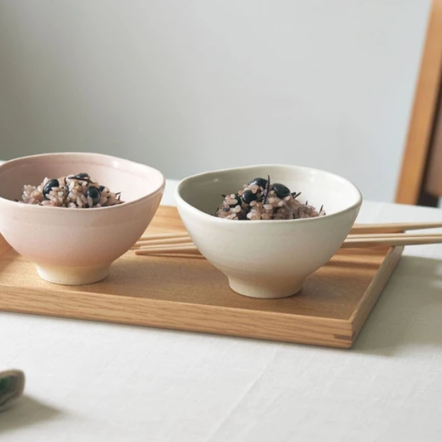 【AITO︱美濃燒茶碗禮盒】~ Pink x White