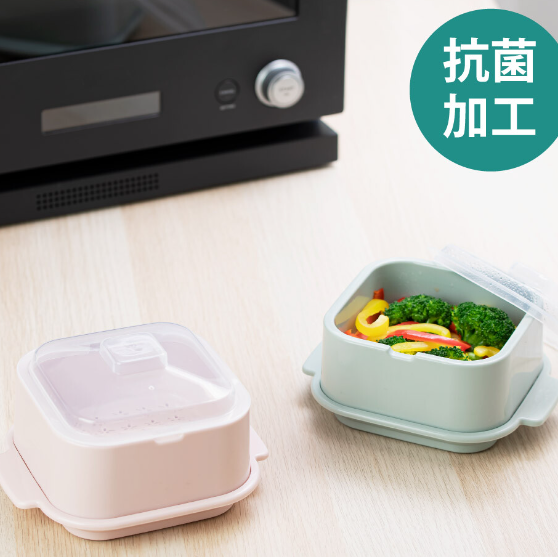 【日本製RECOPO抗菌微波爐蒸籠】