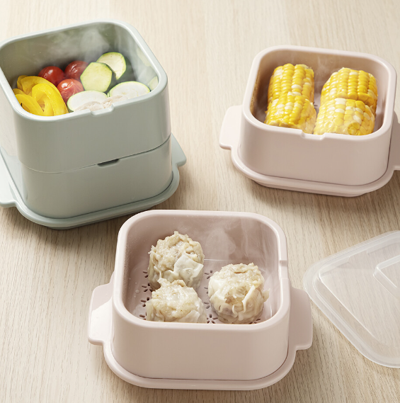 【日本製RECOPO抗菌微波爐蒸籠】