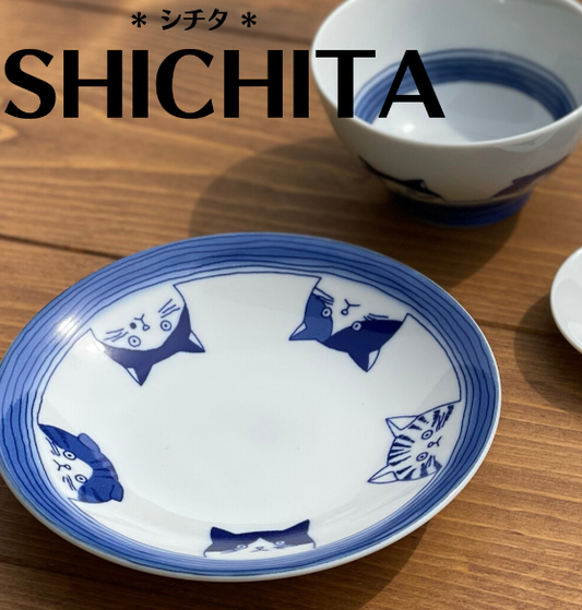 【Shichita 猫美濃燒碟】