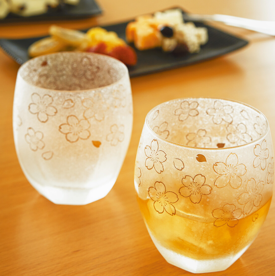 【Premium Nippon Taste 日式櫻花復古玻璃杯】